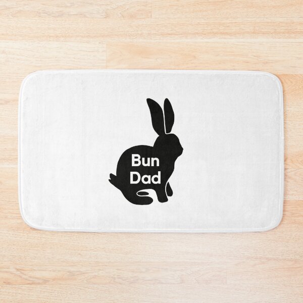 Item preview, Bun Dad | Black Rabbit Silhouette | Rabbit Dad designed and sold by bashfulbunnies.