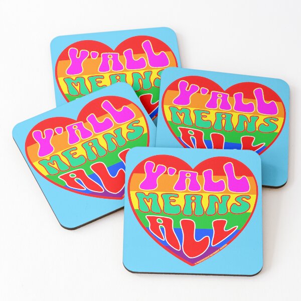 Item preview, PMD00337 Progressive Movement Designs Valentine heart v37 Yall Means All anti bullying for LGBTQ progressives or straight ally designed and sold by ProgressiveLeft.