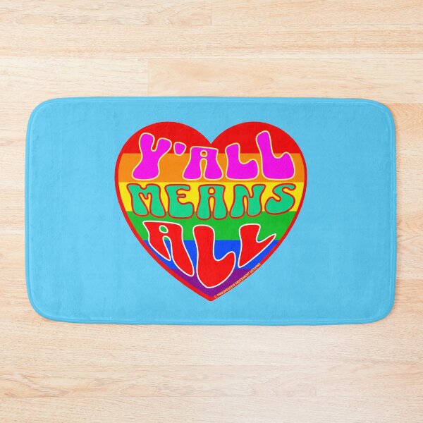 Item preview, PMD00337 Progressive Movement Designs Valentine heart v37 Yall Means All anti bullying for LGBTQ progressives or straight ally designed and sold by ProgressiveLeft.