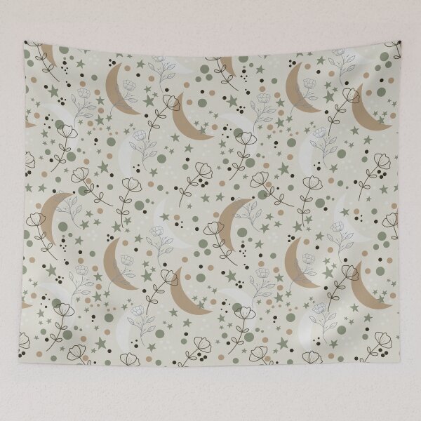 Item preview,  Boho Moon Floral designed and sold by ChantalDesign.