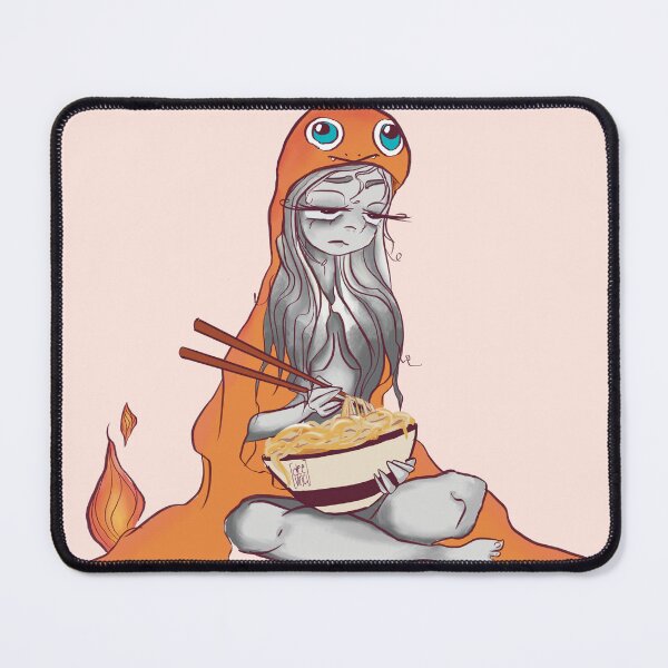 Item preview, Gloomy Ramen Girl with Fire Dragon Hoodie designed and sold by DeeVinciArt.