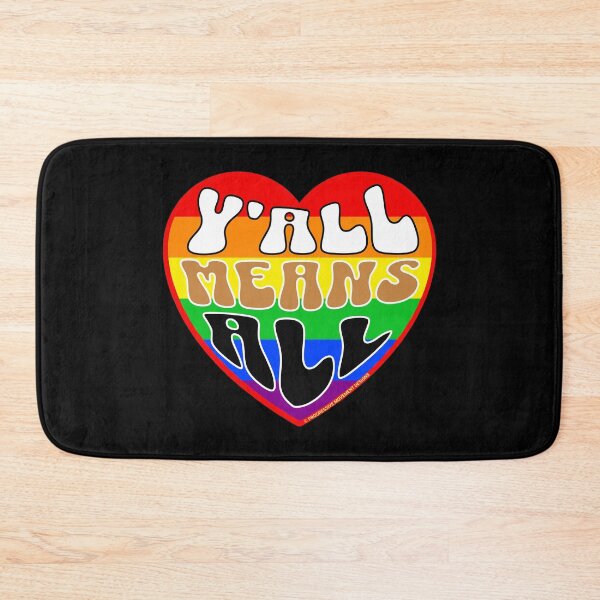Item preview, PMD00336 Progressive Movement Designs Valentine heart v36 Yall Means All anti bullying for LGBTQ progressives or straight ally designed and sold by ProgressiveLeft.