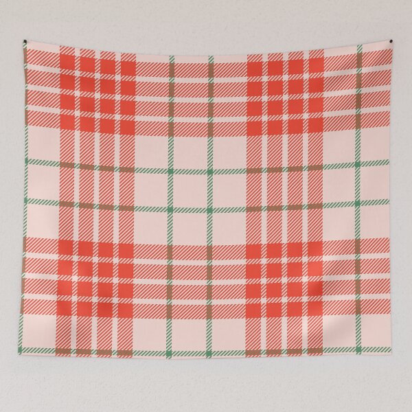 Item preview, Vintage Y2K plaid nudecoral background designed and sold by UnaWu533.