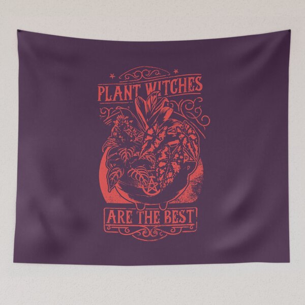 Item preview, Plant Witch | Red Artwork | designed and sold by VintagePlantJoy.