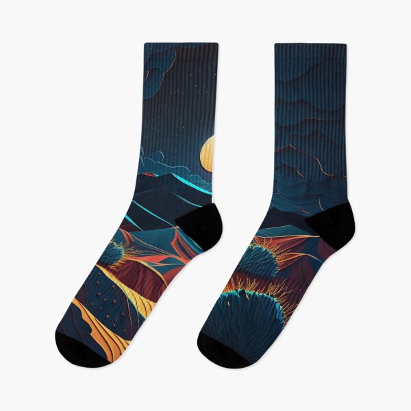 Item preview, Desert at night designed and sold by Cheese Design Studio.