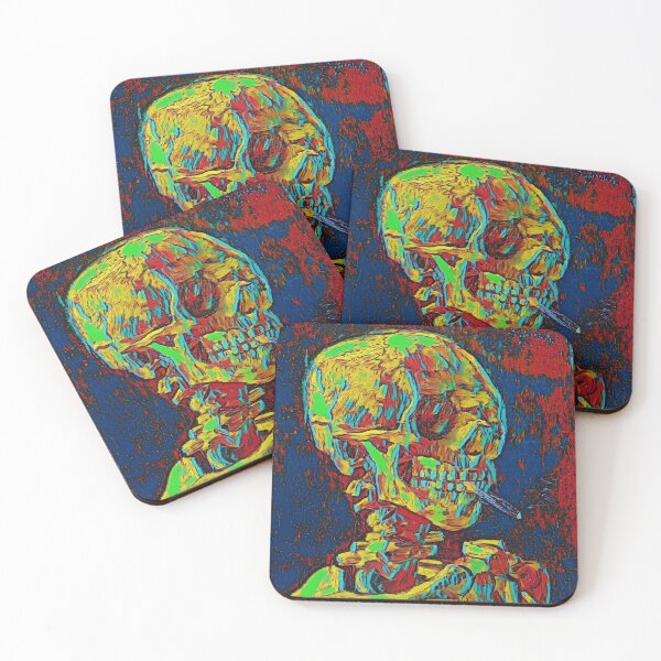 Item preview, Vincent Van Gogh Skeleton Smoking Remastered designed and sold by WildArtDesigns.