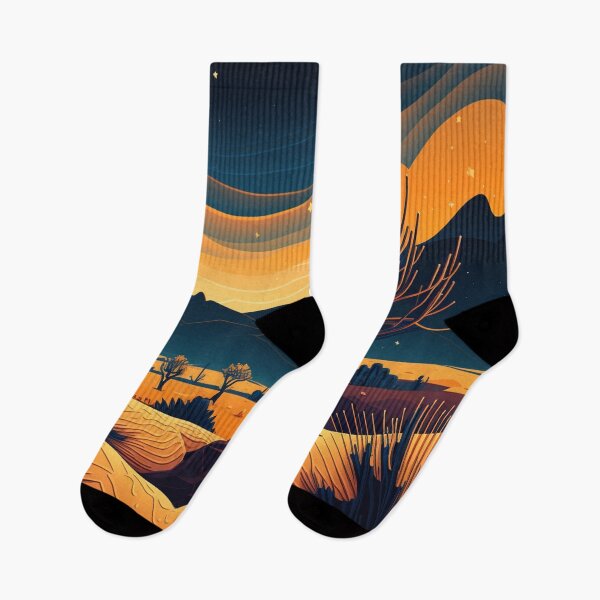 Item preview, Desert at night designed and sold by Cheese Design Studio.