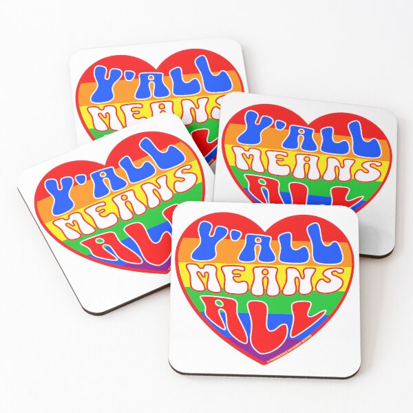 Item preview, PMD00338 Progressive Movement Designs Valentine heart v38 Yall Means All anti bullying for LGBTQ progressives or straight ally designed and sold by ProgressiveLeft.