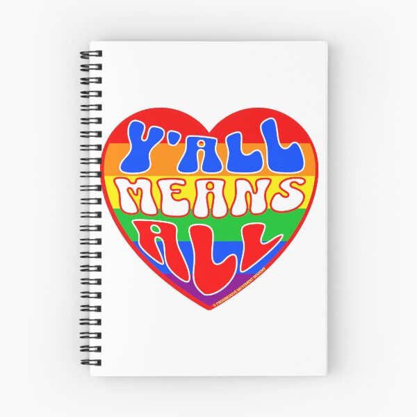 Item preview, PMD00338 Progressive Movement Designs Valentine heart v38 Yall Means All anti bullying for LGBTQ progressives or straight ally designed and sold by ProgressiveLeft.