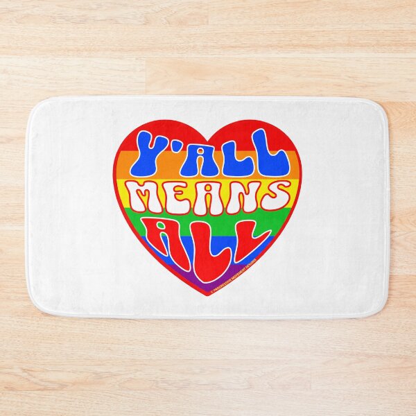 Item preview, PMD00338 Progressive Movement Designs Valentine heart v38 Yall Means All anti bullying for LGBTQ progressives or straight ally designed and sold by ProgressiveLeft.