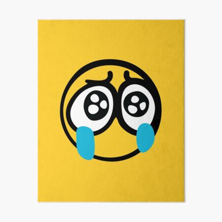 Cartoon Yellow Smiley Face Emoji Emoticon Surrendering in Fear Posters, Art  Prints by - Interior Wall Decor #1413892