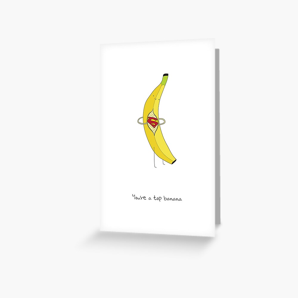 "Banana Card (Generic)" Greeting Card by maxhornewood | Redbubble