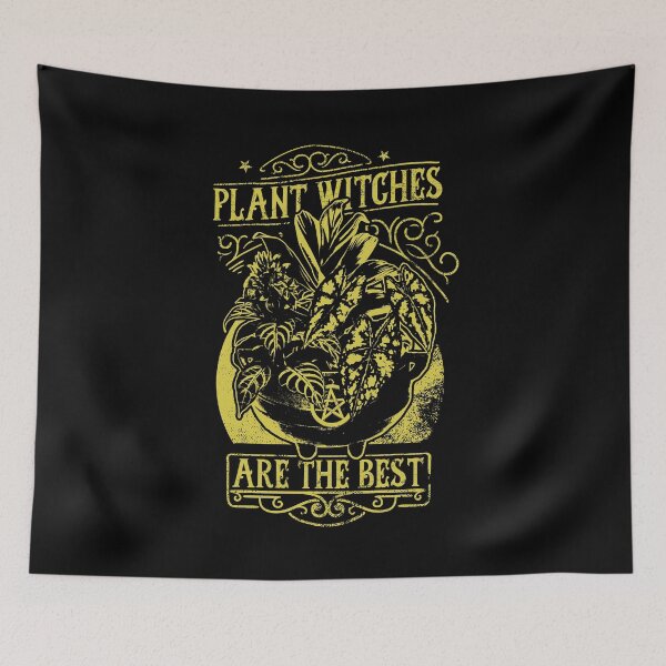 Item preview, Plant Witch | Yellow Artwork | designed and sold by VintagePlantJoy.