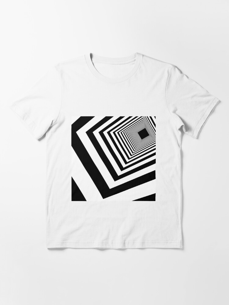 Op Art Asymmetrical Square Stripes