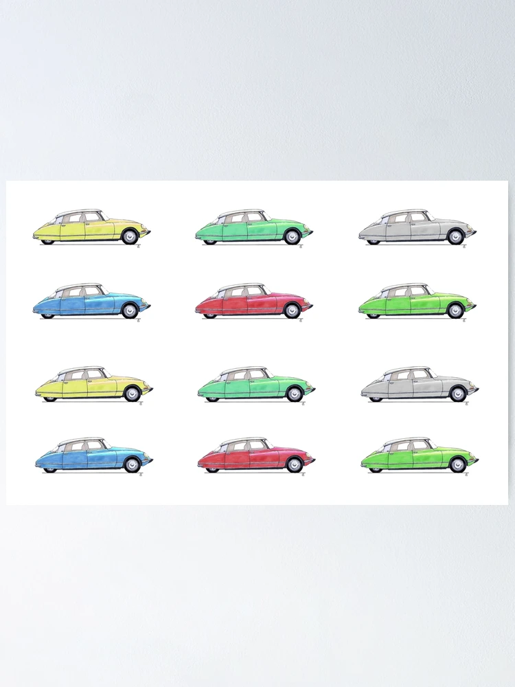 Citroen DS ポスター No.2 Citroen DS - Multicolour 2