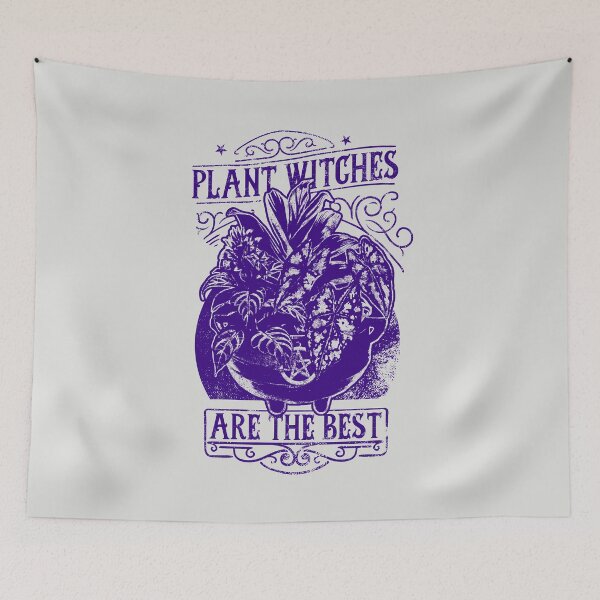 Item preview, Plant Witch | Purple Artwork | designed and sold by VintagePlantJoy.