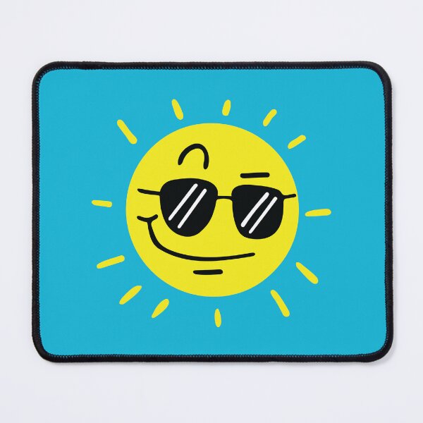 Item preview, Cool Smirking Sun Emoji - Wearing Sunglasses designed and sold by UncutJorts.