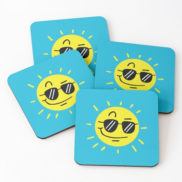 Item preview, Cool Smirking Sun Emoji - Wearing Sunglasses designed and sold by UncutJorts.