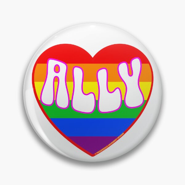 Item preview, PMD00340 Progressive Movement Designs Valentine heart v40 Ally anti bullying for LGBTQ progressives or straight ally designed and sold by ProgressiveLeft.