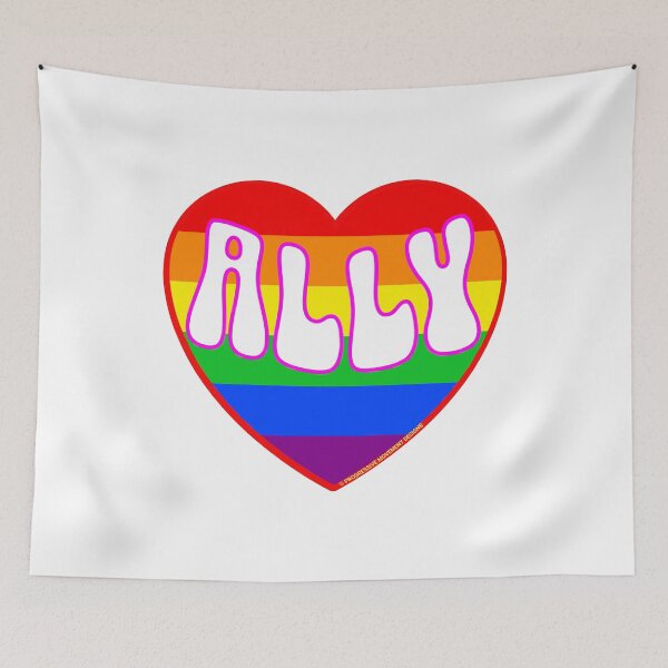Item preview, PMD00340 Progressive Movement Designs Valentine heart v40 Ally anti bullying for LGBTQ progressives or straight ally designed and sold by ProgressiveLeft.