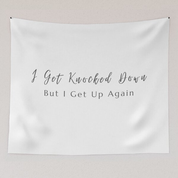 Item preview, Minimal Calligraphy I Get Knocked Down But I Get Up Again designed and sold by autumnchu.