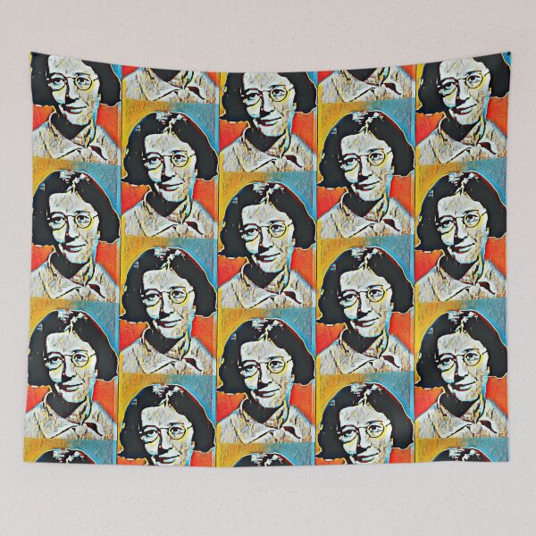 Item preview, Simone Weil Artwork | Simone Weil Portrait | Simone Weil Wall Art  designed and sold by Suyogsonar25.