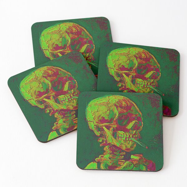 Item preview, Vincent Van Gogh Skeleton Smoking Remastered 6 designed and sold by WildArtDesigns.