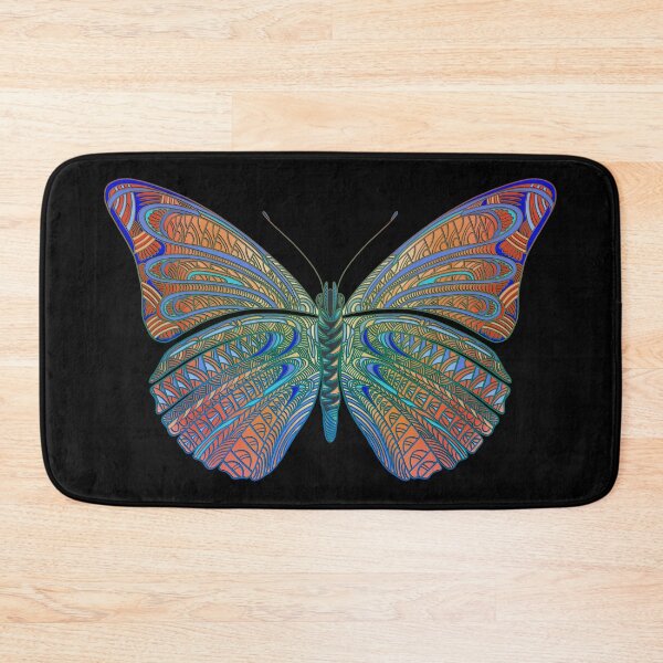 Item preview, Butterfly line art - colorful  background  version #6 designed and sold by DaveDanchuk.