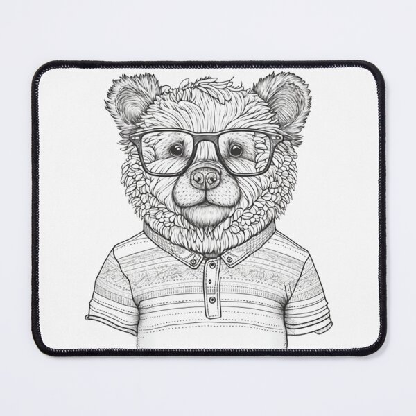 Item preview, Teddy Bear human style Cute Bear with glasses designed and sold by MaxEXP.