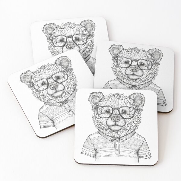 Item preview, Teddy Bear human style Cute Bear with glasses designed and sold by MaxEXP.