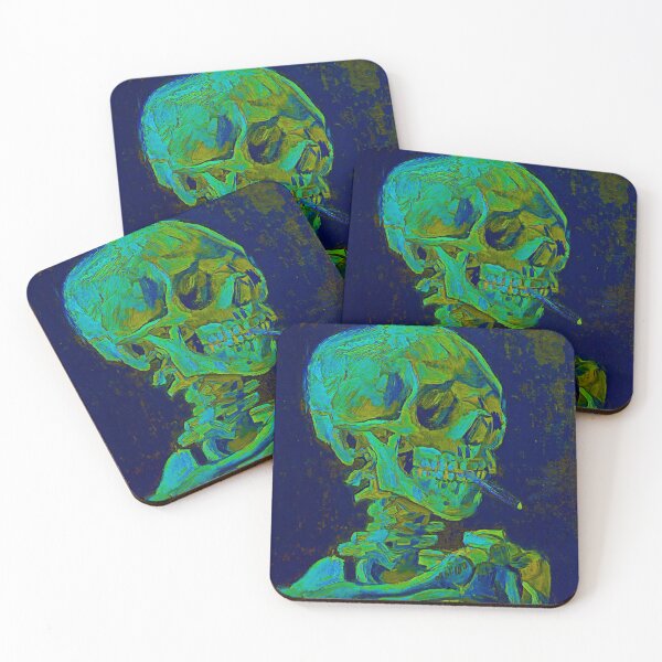 Item preview, Vincent Van Gogh Skeleton Smoking Remastered 8 designed and sold by WildArtDesigns.