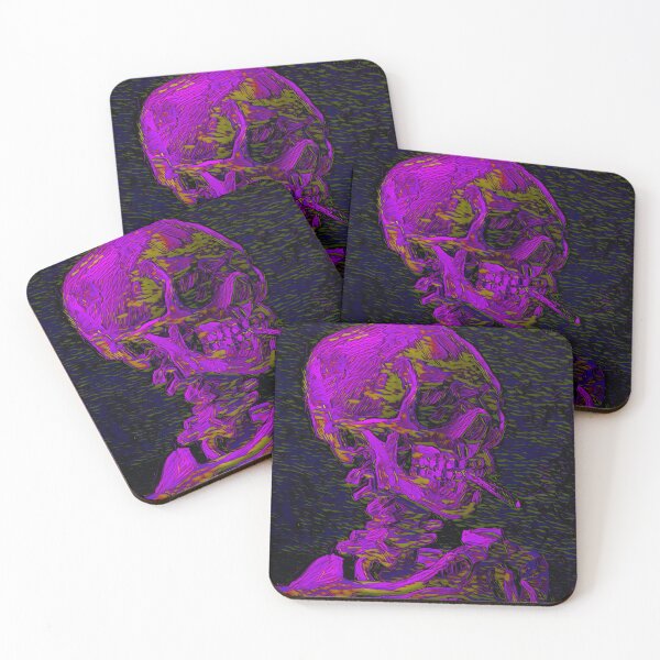 Item preview, Vincent Van Gogh Skeleton Smoking Remastered 9 designed and sold by WildArtDesigns.