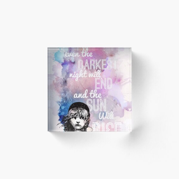 Les Miserables Musical - Do you hear the people sing Acrylic Block