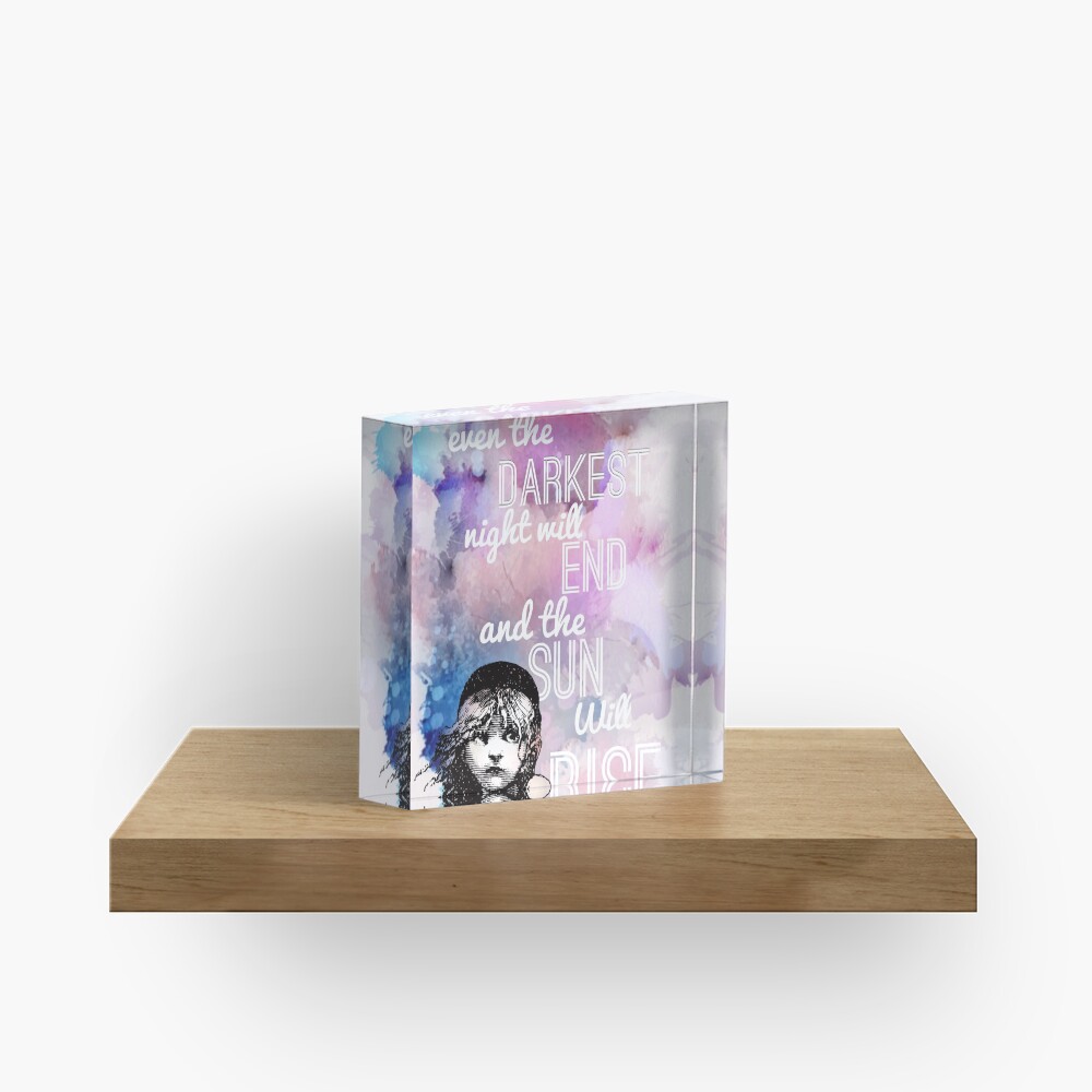 Les Miserables Musical - Do you hear the people sing Acrylic Block
