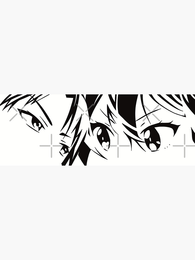 Tomo Aizawa and Junichirou Kubota Eyes from Tomo chan Is a Girl or Tomo-chan  wa Onnanoko! Anime (Minimalist Style) Sticker for Sale by Animangapoi