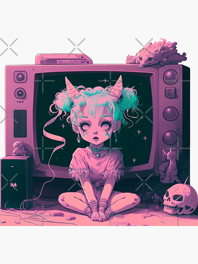 Experience Japanese Anime Girl Punk Evil Pastel Menhera Kawaii Gift Cute  Gifts Digital Art by Ezone Prints - Pixels