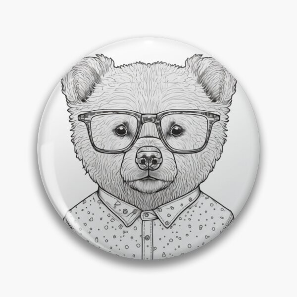 Item preview, Teddy Bear human style Cute Bear with shirts and glasses designed and sold by MaxEXP.
