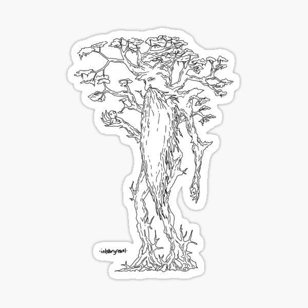 Treebeard & Tree Spirit Sticker