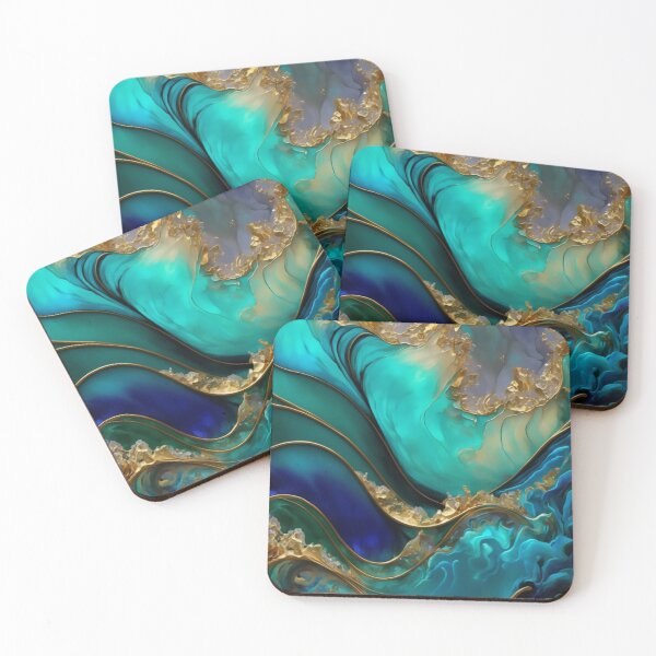 Item preview, Golden Waves Abstract designed and sold by Orianah.