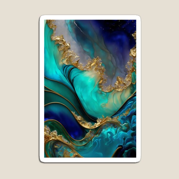 Item preview, Golden Waves Abstract designed and sold by Orianah.