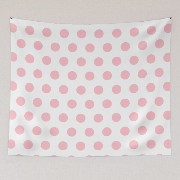 Item preview, Pink Polka Dots on White Background designed and sold by starrylite.