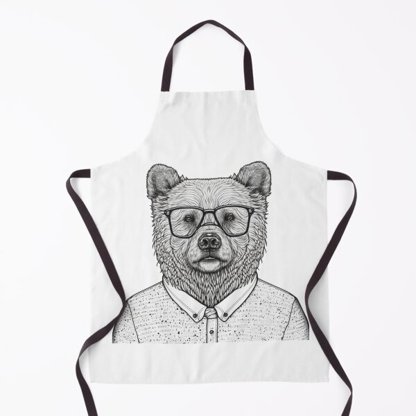 Item preview, Bear human style Cute Bear with glasses designed and sold by MaxEXP.