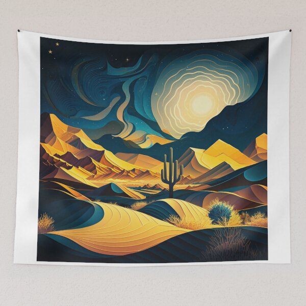 Item preview, Desert at night designed and sold by Cheese Design Studio.
