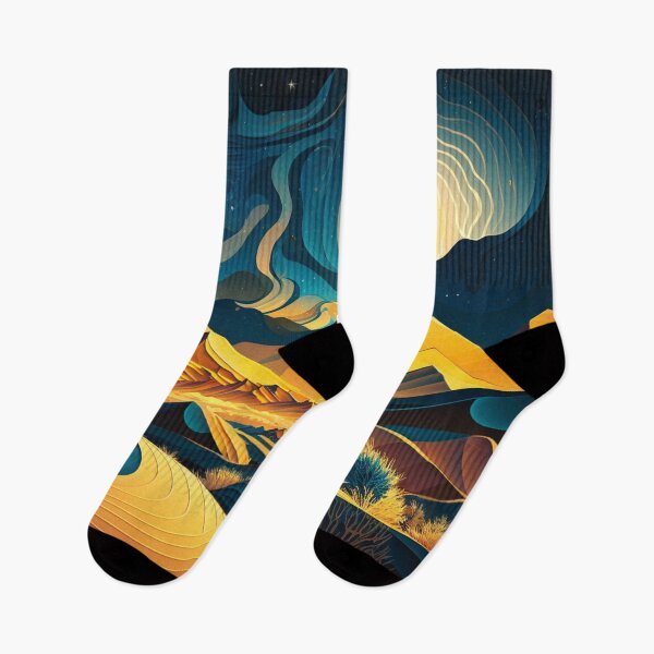 Item preview, Desert at night designed and sold by Cheese Design Studio.