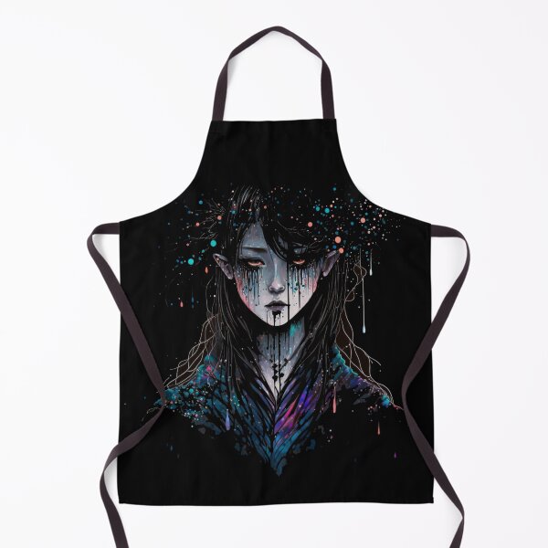 Item preview, Dark Glitter Fairy Witch - Cosmic Dark Goth Tears Japanese Art Design designed and sold by barretp27.