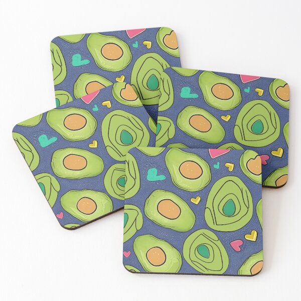Item preview, Avocados and Hearts designed and sold by blakcirclegirl.