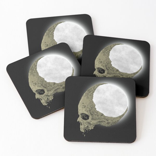 Item preview, Creepy moon and skull  designed and sold by courtney petersen.