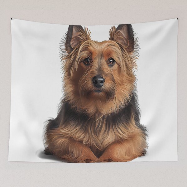 Artikelvorschau, Half Body of Australian Terrier Small Dog Breed entworfen und verkauft von Nalaxation.