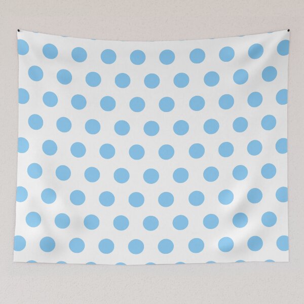 Item preview, Light Blue Polka Dots on White Background designed and sold by starrylite.