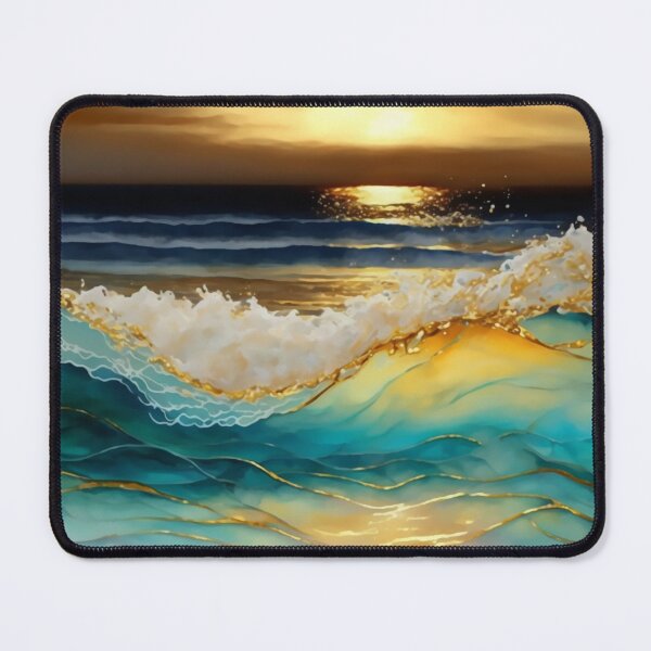Item preview, Golden Waves Abstract designed and sold by Orianah.